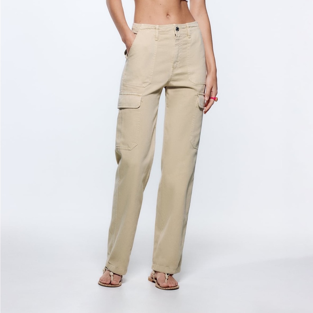 TRF High Rise Cargo Pants Straight Leg SOLD OUT